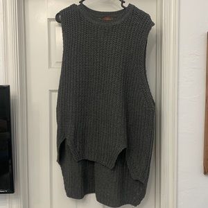 Grey sweater vest!
